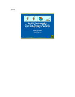 Creating Advanced Effects with ArcMap