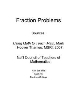 Fraction Problems