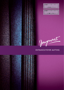 entrance/foyer matting - RIBA Product Selector