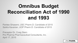 Omnibus Budget Reconciliation Act of 1990 and 1993