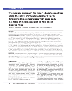 Therapeutic approach for type 1 diabetes mellitus using the novel
