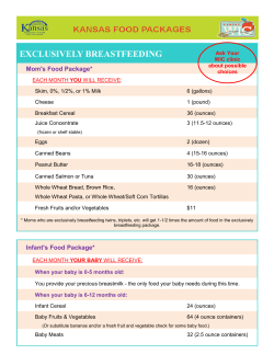 exclusively breastfeeding