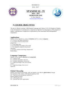 spanish 10 - Archbishop MacDonald High School