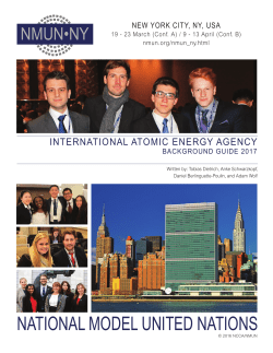 2017 IAEA Background Guide - National Model United Nations