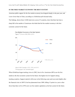 IS THE FREE MARKET ECONOMY THE BEST SYSTEM?