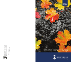 emeritus society courses 2016