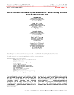 Novel antimicrobial secondary metabolites from a Penicillium sp
