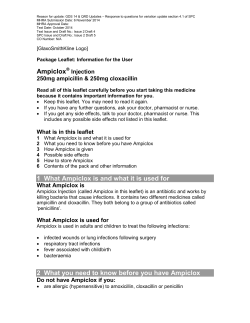 Ampiclox 1 What Ampiclox is and what it is used for 2 What you