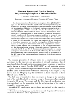 Electronic Structure and Chemical Bonding in Cyanonitrosyl
