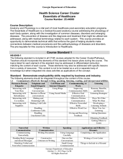 Essentials of Healthcare