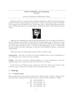 Introductory notes on entropy