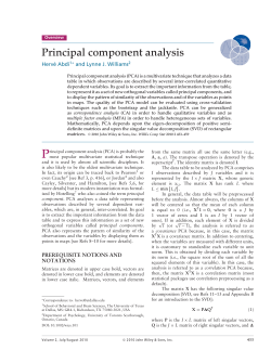 Principal component analysis - The University of Texas at Dallas