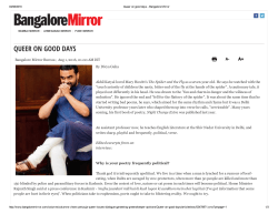 queer on good days - Shiv Nadar University