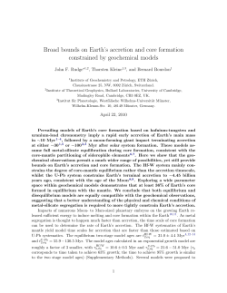Broad bounds on Earth`s accretion and core formation