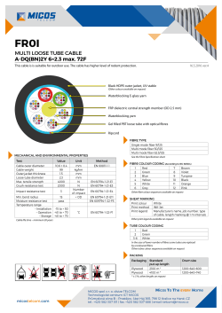 MULTI LOOSE TUBE CABLE A-DQ(BN)2Y 6&times;2.3