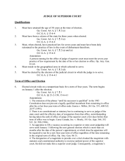 Superior Court Judge - Monroe County Elections