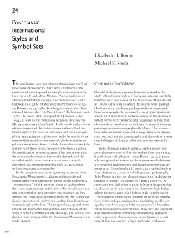 Postclassic International Styles and Symbol Sets