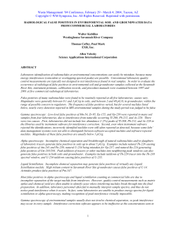 Radiological False Positives in Environmental Soil and Groundwater