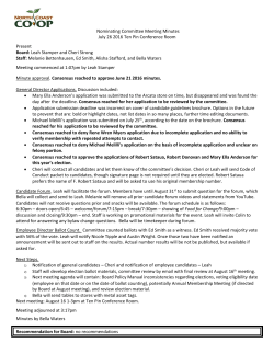 Minutes - North Coast Co-op