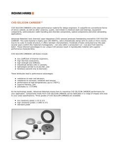 CVD Silicon Carbide -- Technical Data Sheet