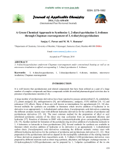 Full Paper - Journal of Applicable Chemistry