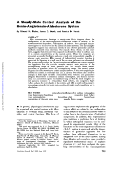 A Steady-State Control Analysis of the Renin