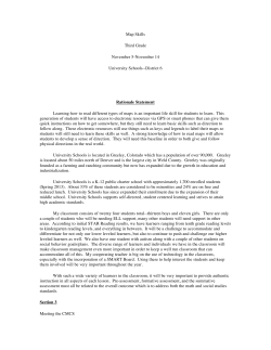 Rationale Statement - University of Northern Colorado