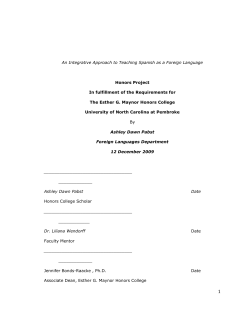 An Integrative Approach to Teaching Spanish as a