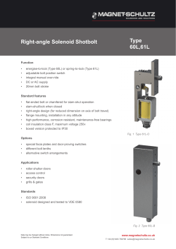 Type 60L,61L Right-angle Solenoid Shotbolt