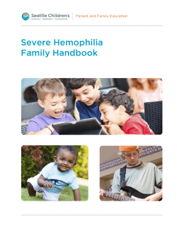 PE1598 Severe Hemophilia Family Handbook
