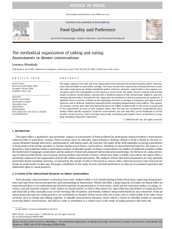 The methodical organization of talking and eating: Assessments in