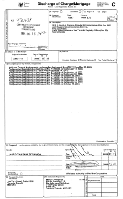 Discharge of Charge ortgage ~4,6~3B7-O6OO