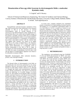 Denaturation of hen egg white lysozyme in electromagnetic fields: a
