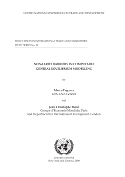 Non-Tariff Barriers in Computable General Equilibrium