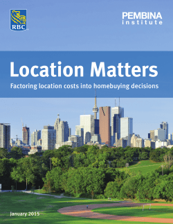 Location Matters: Factoring location costs into homebuying decisions