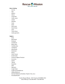 Hats - Tacoma Rescue Mission