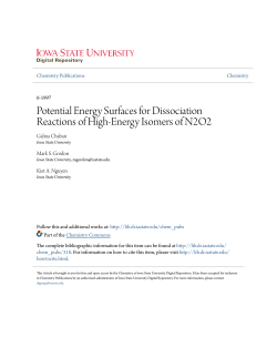 Potential Energy Surfaces for Dissociation Reactions of High