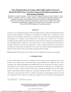 First demonstration of orange-yellow light emitter devices in InGaP