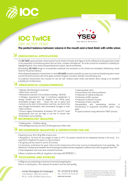 IOC TwICE - Institut Oenologique de Champagne