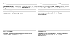 Flat and Round Characters