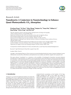Nanodeserts: A Conjecture in Nanotechnology to Enhance Quasi