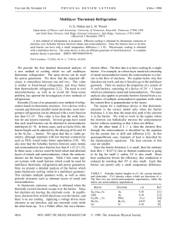 Multilayer Thermionic Refrigeration