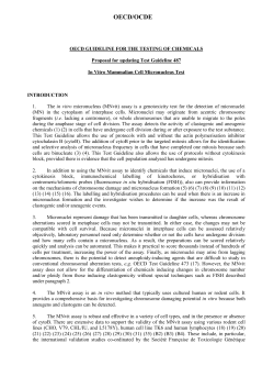 oecd guideline for the testing of chemicals
