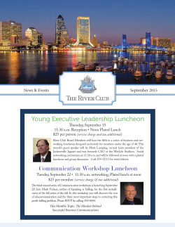 Communication Workshop Luncheon