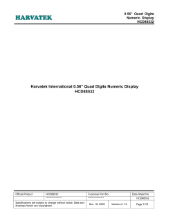 Harvatek International 0.56&rdquo; Quad Digits Numeric Display HCD88532