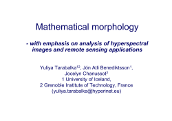 Mathematical morphology