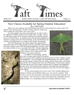 New Classes Available for Spring Outdoor Education!