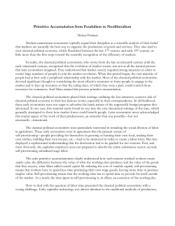 Primitive Accumulation from Feudalism to Neoliberalism