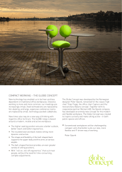 COMPACT WORKING &ndash; THE GLOBE CONCEPT