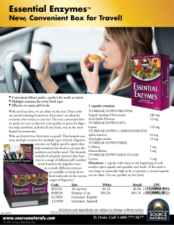 Essential Enzymes&trade; - Threshold Enterprises